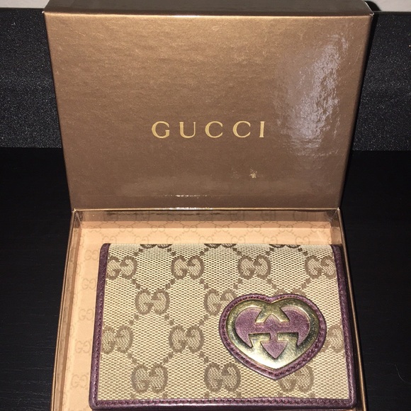 gucci heart wallet